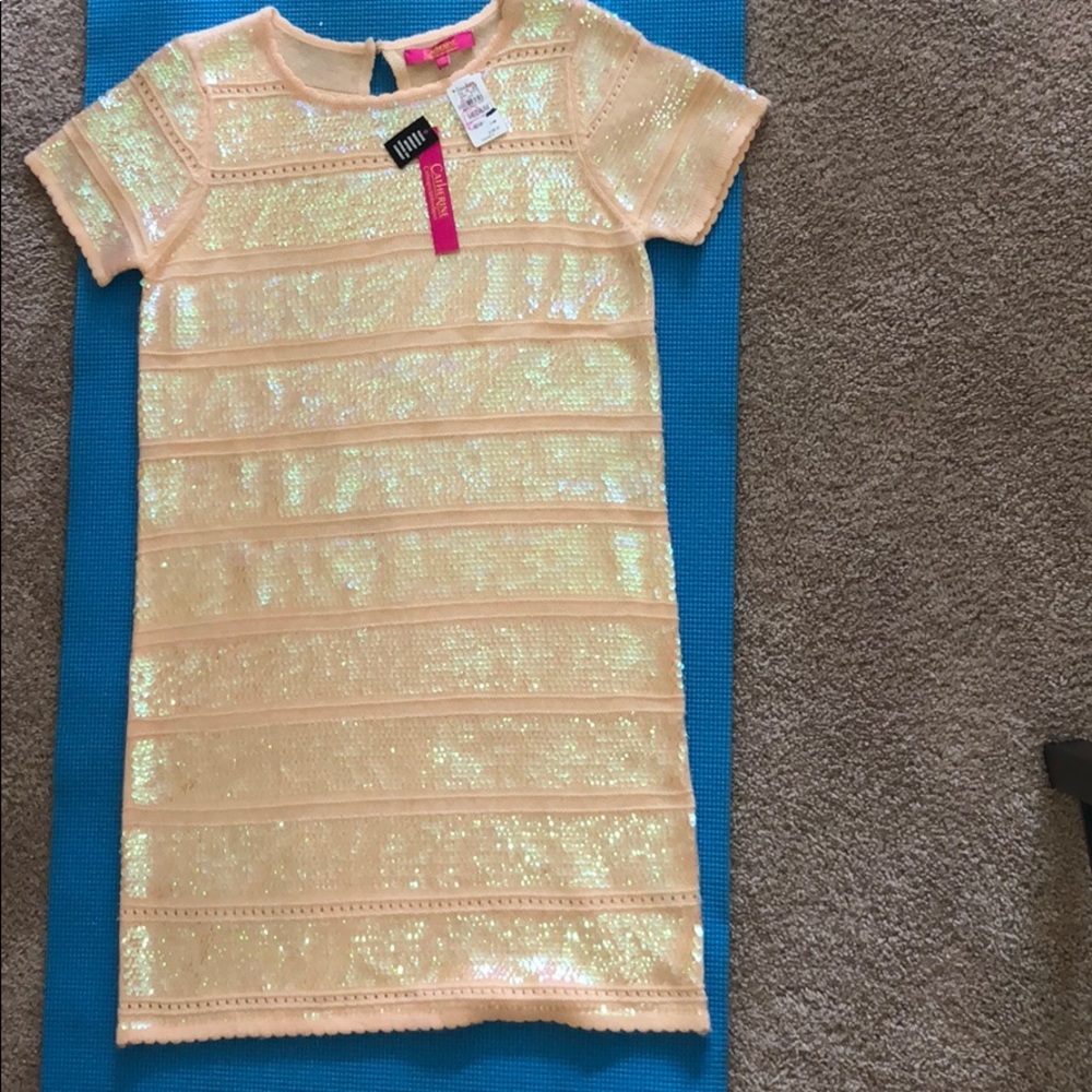 Sequins sweater dress